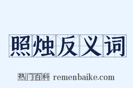 照烛反义词是什么意思的图片